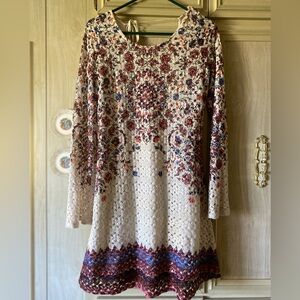 Boho xhilaration tunic/dress size M